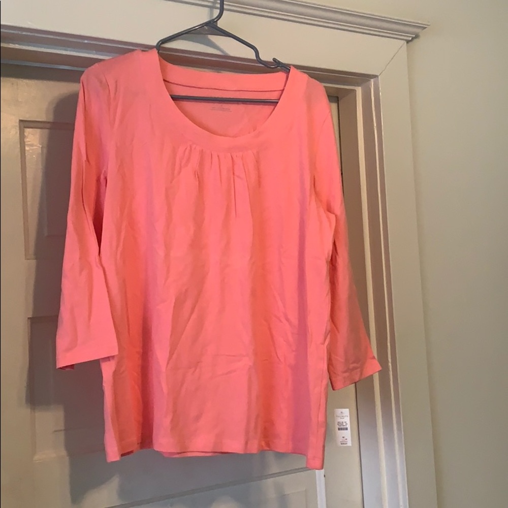 Talbots Cotton Shirt - Color: Peach -Meduim